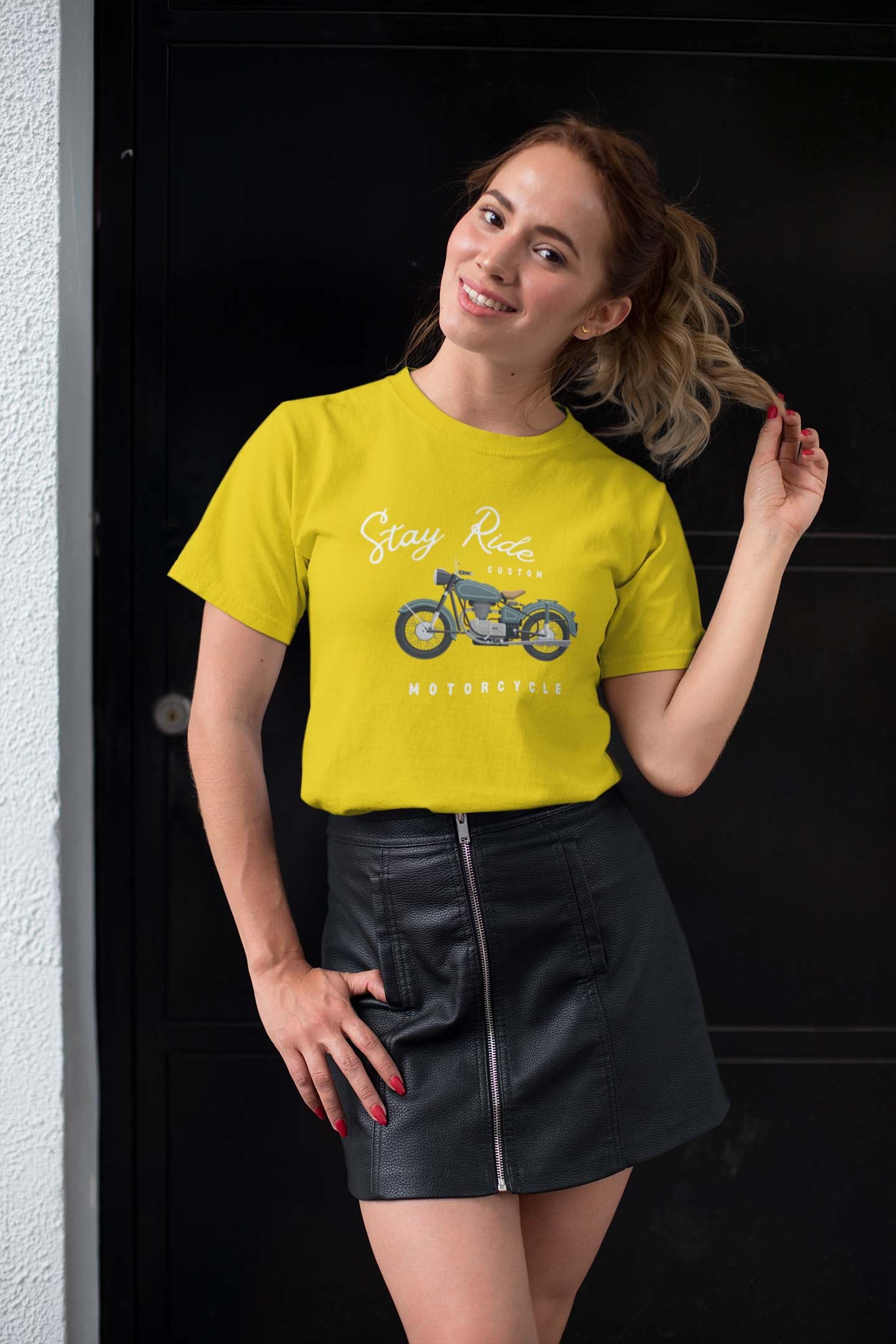 Stay Ride Women's Cotton T-Shirts